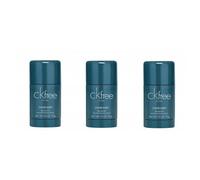 3x CALVIN KLEIN CK FREE FOR MEN DEODORANT STICK 75G FOR HIM NEW Long freshness