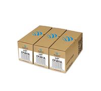 3x CF281A, 81A Black Duston Toner Compatible with HP LaserJet Enterprise M604 M605 M606 M630