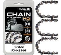 3x Chainsaw Chainsaw 40 cm 1.5 mm 0.325 Inch 66 TG for Fuxtec FX-KS 146