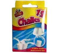 3X Chalks in Hanging Box - White (Pack of 12)