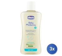 3X Chicco Baby 200 ML Delicate Body-Hair Wash Made In Italy