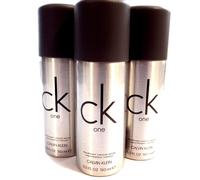 3x CK One Deodorant Spray for men, 150ml, Mens deodorant, Calvin Klein CK1 Deo