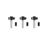 3X CNC Spoilboard Surfacing Router Bits, 1/4 Inch Shank 1 Inch Cutting Diameter, Slab Flattening Router Bit Planing Bit