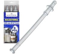 3X Coffee Machine Milk Suction Tube 150mm Ø8/5mm 5313270961 for DeLonghi