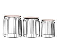 3x Coffee Tables Tea Couch Accent End Living Room Tables Multi Colours vidaXL