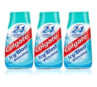 3X Colgate 2 in 1 Toothpaste & Mouthwash ICY Blast Whitening 100ml Travel Size