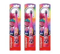 3x Colgate Kids Battery Powered Electric Toothbrush - Trolls Theme