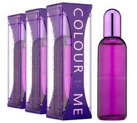 3x Colour Me Purple EDP Eau De Parfum For Her 100ml