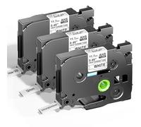 3X Compatible with Brother 11.7mm Heat Shrink Tube Label Tape