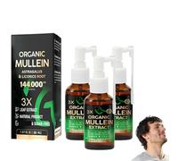 3x Concentrated Mullein Lung Cleanse Spray, Mullein Lung CleanseSpray, 3x Organic MulleinExtract for Lungs, Natural Respiratory Cleanse & Breathe Spray (3PCS)