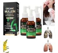 3X Concentrated Mullein Lung Cleanse Spray,Natural Respiratory Cleanse & Breathe Spray,Mullein Sprays for Lungs,Herbal Lungs Cleansing Sprays,Herbal Cleansing and Respiratory Support (3)