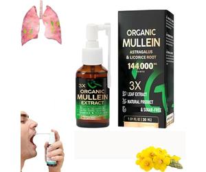 3X Concentrated Mullein Lung Cleanse Spray,Natural Respiratory Cleanse & Breathe Spray,Mullein Sprays for Lungs,Herbal Lungs Cleansing Sprays,Herbal Cleansing and Respiratory Support (1)