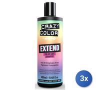 3X Crazy Color Shampoo 250 ML. Extend Color Saving Rainbow Made In Italy