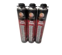3X Cromar - Alphachem Hand Held Expanding Foam, 750Ml - High Yield Insulation & Gap Sealing Foam - Pu Polyurethane Expanding Foam