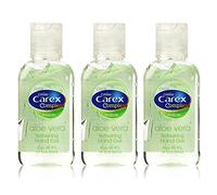 3x Cussons CAREX ALOE VERA Refreshing HAND GEL Antibacterial 50ml Pocket Size