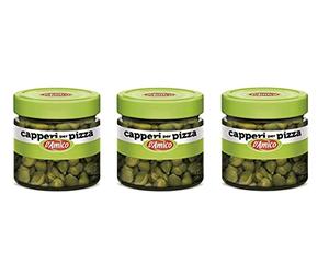 3X D'Amico Capperi per Pizza Capers for Pizza Glass 100g