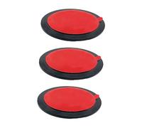 3X Dashboard Suction Cup Mount Disk, Mount Pad, Stable Secure Hold Cam Holder, Glass Like Surface, Black- 73 mm