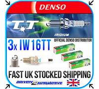3X DENSO IW16TT IRIDIUM TT SPARK PLUGS FOR GEELY HQ SRV 1.0 09.05-