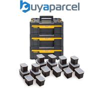 3x Dewalt DWST1-70705 TStak III Deep Draw Stackable Tool Storage Box Organisers
