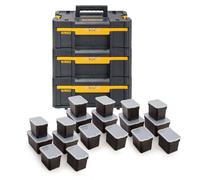 3X Dewalt Dwst1-70705 Tstak Iii Deep Draw Stackable Tool Storage Box Organisers