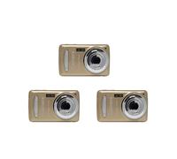 3X Digital Camera,Portable Cameras 16 Million HD Pixel Compact Home Digital Camera for Kids Teens Seniors Golden