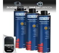 3x DINITROL ML BROWN Car Underbody Door Rust Stop Corrosion Protection 1 Litre+M