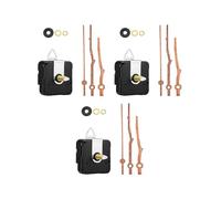 3X DIY Silent Quartz Movement Mechanism Wall Clock 20mm Hands Clock for 12 Inch Clock Replaced Parts,Branch Wood