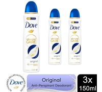 Dove Advanced Care Original 72 hour protection Anti-perspirant Deodorant Spray with Triple Moisturising technology 150ml