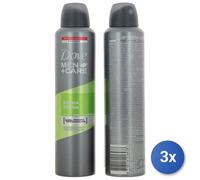 3x Dove Deodorant Spray 250 ml Men Extra Fresh