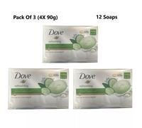 3x DOVE Refreshing Beauty Cream Bar 4 X 90g (12 Soaps)