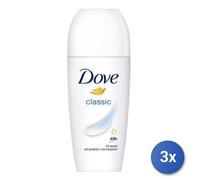 3X Dove Roll-On Deodorant 50 Ml. Classic