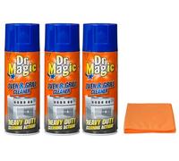 3X Dr Magic Oven and Grill Cleaner Spray (3X 390 ml)- Effortlessly and Effectively Remove All Stubborn Food Residues and Grease from Oven and Grill- with Ultra Absorbent Microfibre Cleaning Cloth
