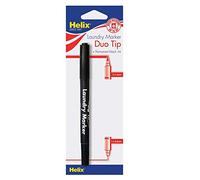 3X Dual Tip Fabric and Laundry Permanent Marker Pen - Black
