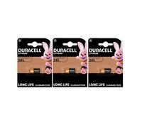 3X Duracell 28L A544 2CR11108 with Lithium (3 Blister Packs of 1 Battery) 3 Batteries