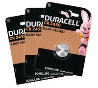 3x DURACELL CR2450 Batteries DL2450 2450 3V Lithium Coin Cell EXPIRY 11/2033