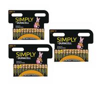 3x Duracell Simply Pk12 AAA Batteries