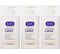 3x E45 Daily Moisturiser Lotion Pump for dry and sensitive skin 500ml