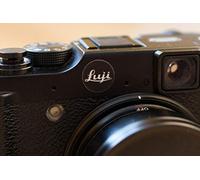 3X EppoBrand Red & Black Sticker for Fuji Fujifilm X Series X10 X20 X30 X-Pro2 X-e2s Leica M Digital & Analog Camera (Black)