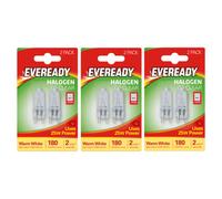 3X Eveready Halogen G9 Capsule Bulb 180Lm 25W 2800K (Warm White) - Pack Of 6