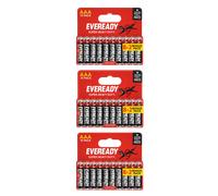 3x Eveready Super Heavy Duty AAA Zinc Batteries, Pack of 10 (30x Batteries)