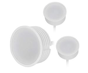 3x Extra Flat Ceramic GU10 LED Module 50mm Reflector Diameter 22mm Body Length Dimmable 5W 425 Lumen Warm White 3000K 240V No Transformer Required 120 Degree Radiation for Standard Recessed Spotlights