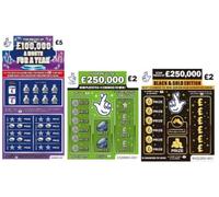 3x Fake Winning Lottery Scratch Cards Prank, Funny Joke Gag Gift for Friends
