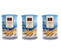 3X Feiny Biscuits Wafer Sticks Vanilla Flavour Wafer Rolls with a Vanilla Flavoured Cream Filling Biscuits Cookies 400g