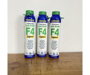 3x Fernox Leak Sealer F4 Express 265ml Central Heating Stops Small Leaks Fast