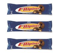 3x Filipinos Milk Chocolate Tea Biscuits, 128 gr from Artiach Spanish Cookies from Spain