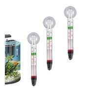 3x Fish Tank Thermometer | Glass Aquarium Thermometer | High-Precision Fish Tank Thermometers Tropical With Sucker | Wireless Clear Easy-to-Read Tester For Indoor Outdoor Home Reptile Freshwater