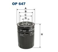 FILTRON OP 647 Oil filter