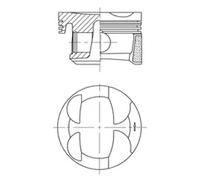3x ✅Fits KOLBENSCHMIDT 41 705 600 Piston 41 705 600 Piston 77 (STD) ⭐UK Seller⭐