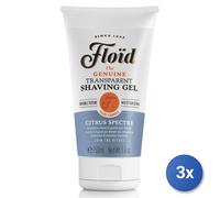 3x Floid Shaving Foam Gel 150 Ml Citrus Spect