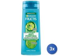3x Fructis Shampoo 250 Ml. Anti-Dandruff Citrus D